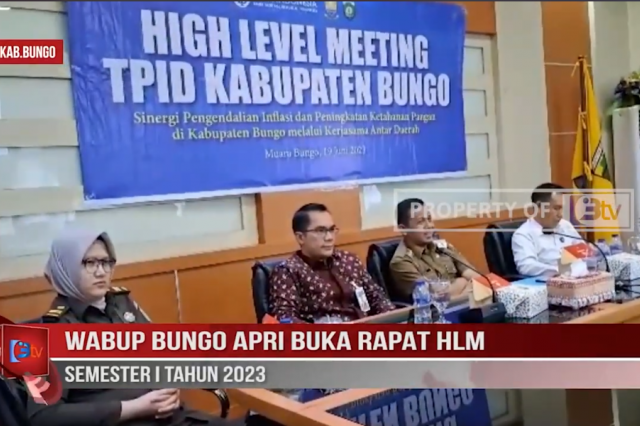 WABUP BUNGO APRI BUKA RAPAT HLM SEMESTER I TAHUN 2023