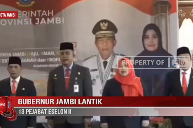 GUBERNUR JAMBI LANTIK 13 PEJABAT ESELON II