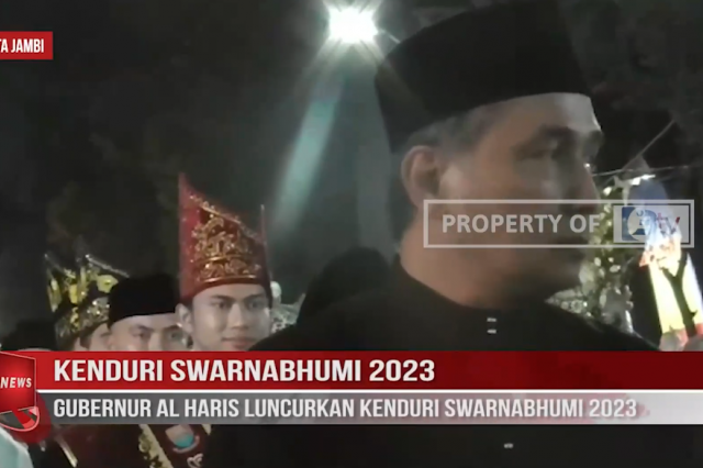 KENDURI SWARNABHUMI 2023,GUBERNUR AL HARIS LUNCURKAN KENDURI SWARNABHUMI 2023