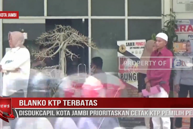 BLANKO KTP TERBATAS,DISDUKCAPIL KOTA JAMBI PRIORITASKAN CETAK KTP PEMILIH PEMULA