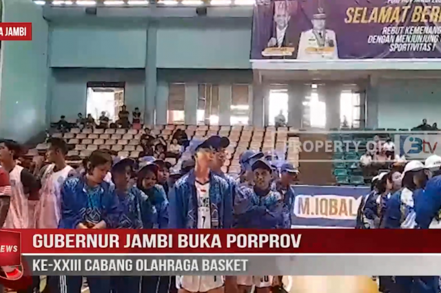 GUBERNUR JAMBI BUKA PORPROV KE XXIII CABANG OLAHRAGA BASKET