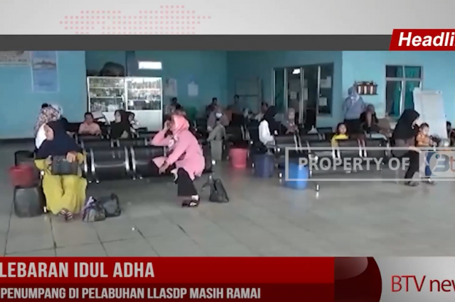 PASCA LEBARAN IDUL ADHA,AKTIVITAS PENUMPANG DI PELABUHAN LLASDP MASIH RAMAI