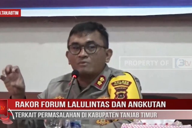 RAKOR FORUM LALULINTAS DAN ANGKUTAN TERKAIT PERMASALAHAN DI KABUPATEN TANJAB TIMUR