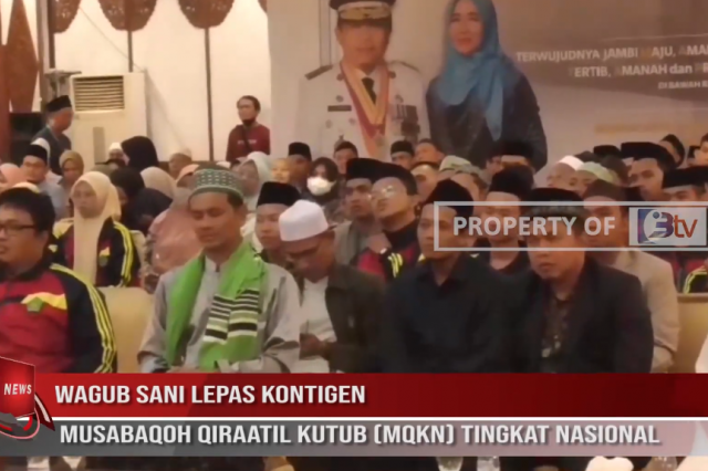 WAGUB SANI LEPAS KONTINGEN MUSABAQOH QIRAATIL KUTUB MQKN TINGKAT NASIONAL