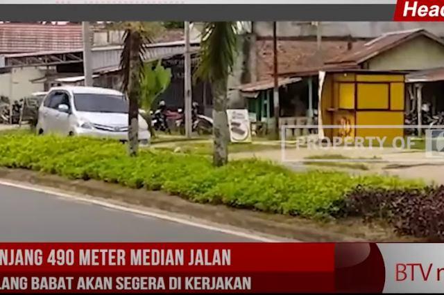 SEPANJANG 490 METER MEDIAN JALAN DI TALANG BABAT AKAN SEGERA DI KERJAKAN