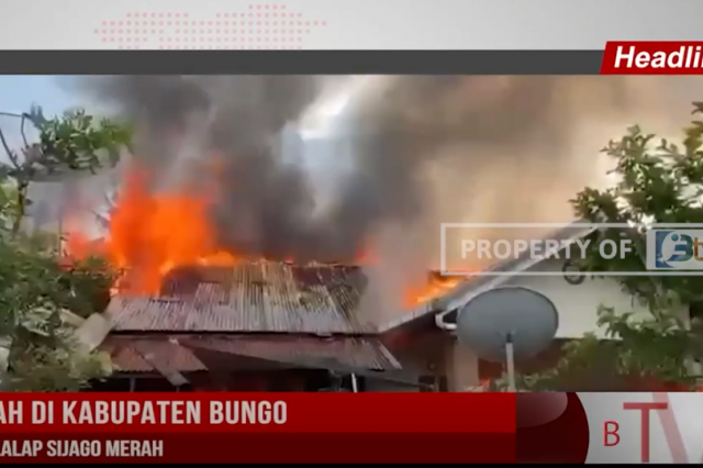 3 RUMAH DI KABUPATEN BUNGO LUDES DI LALAP SIJAGO MERAH