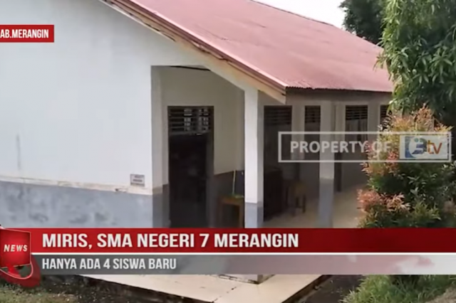 MIRIS, SMA NEGERI 7 MERANGIN HANYA ADA 4 SISWA BARU