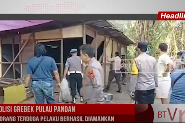 POLISI GREBEK PULAU PANDAN, 9 ORANG TERDUGA PELAKU BERHASIL DIAMANKAN