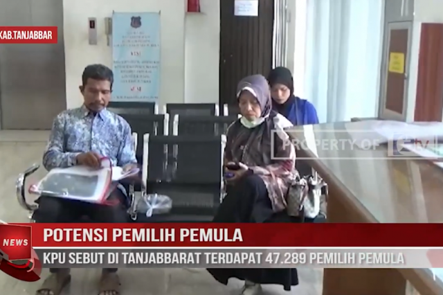 POTENSI PEMILIH PEMULA,KPU SEBUT DI TANJABBARAT TERDAPAT 47. 289 PEMILIH PEMULA