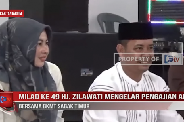 MILAD KE 49 HJ ZILAWATI MENGELAR PENGAJIAN AKBAR BERSAMA BKMT SABAK TIMUR