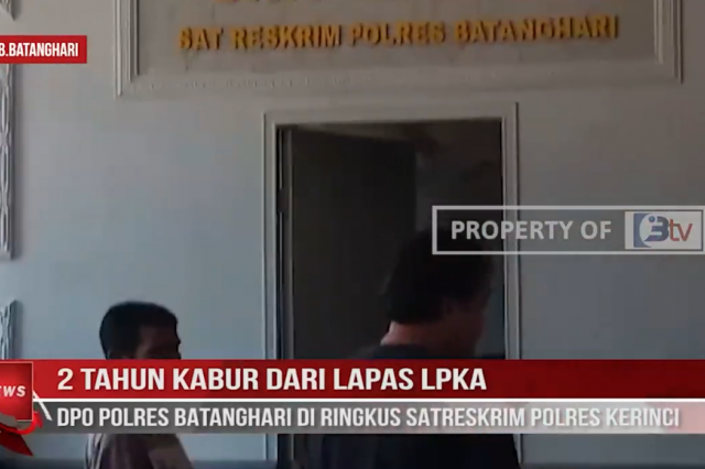 2 TAHUN KABUR DARI LAPAS LPKA, DPO POLRES BATANGHARI DI RINGKUS SATRESKRIM POLRES KERINCI