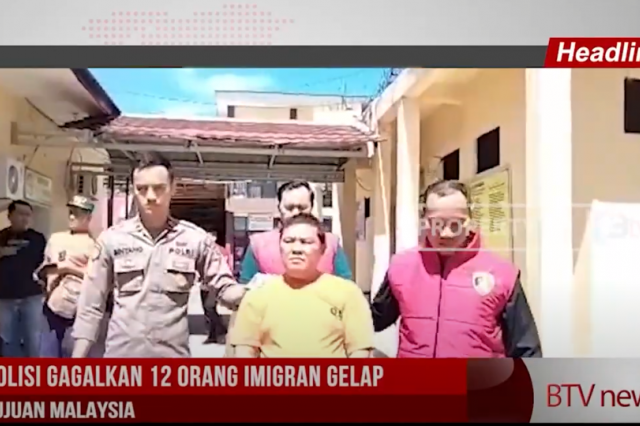 POLISI GAGALKAN 12 ORANG IMIGRAN GELAP TUJUAN MALAYSIA