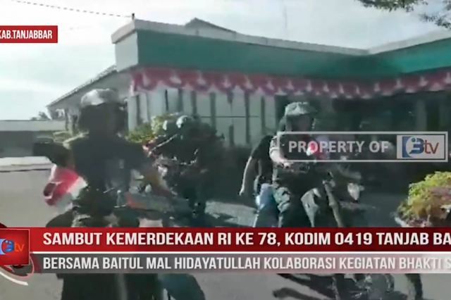 SAMBUT HUT RI KE 78, KODIM 0419 TANJABBAR BERSAMA BAITUL MAL HIDAYATULLAH KOLABORASI BHAKTI SOSIAL