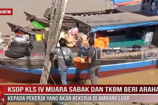 KSOP KLS IV MUARA SABAK DAN TKBM BERI ARAHAN KEPADA PEKERJA YANG AKAN BEKERJA DI AMBANG LUAR