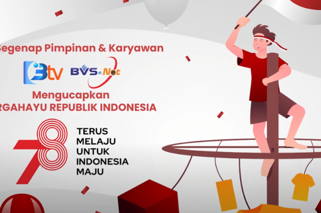 BTV & BVSNET mengucapkan HUT RI ke 78