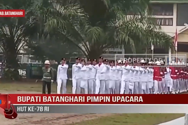 BUPATI BATANGHARI PIMPIN UPACARA HUT KE 78 RI