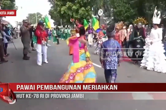 PAWAI PEMBANGUNAN MERIAHKAN HUT KE 78 RI DI PROVINSI JAMBI