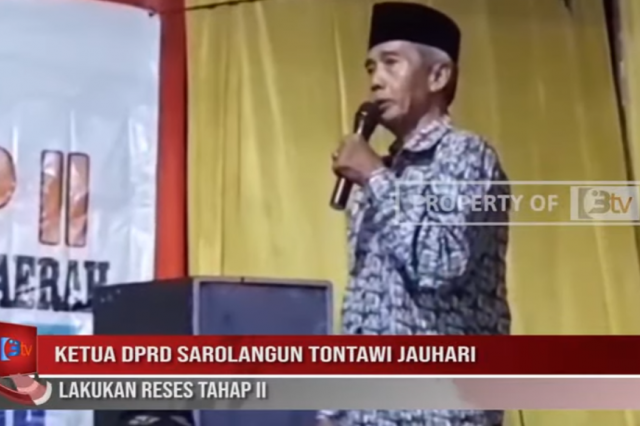 KETUA DPRD SAROLANGUN TONTAWI JAUHARI LAKUKAN RESES TAHAP II