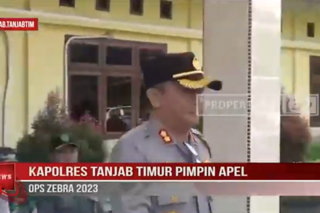 KAPOLRES TANJAB TIMUR PIMPIN APEL OPS ZEBRA 2023