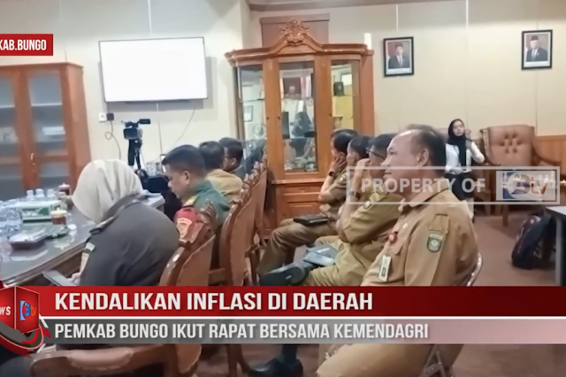 KENDALIKAN INFLASI DI DAERAH, PEMKAB BUNGO IKUT RAPAT BERSAMA KEMENDAGRI