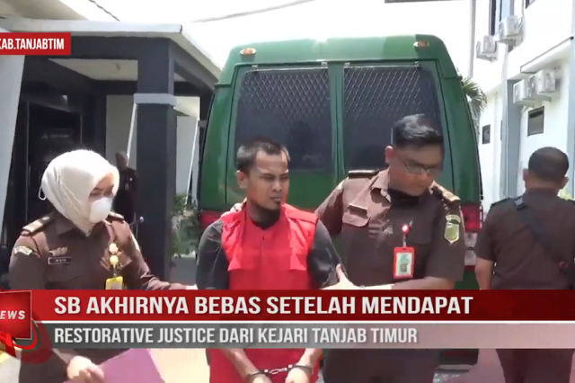 SB AKHIRNYA BEBAS SETELAH MENDAPAT RESTORATIVE JUSTICE DARI KEJARI TANJAB TIMUR