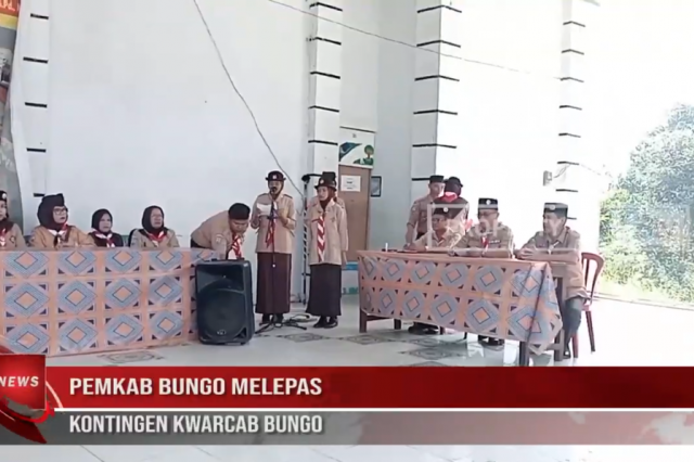 PEMKAB BUNGO MELEPAS KONTINGEN KWARCAB BUNGO