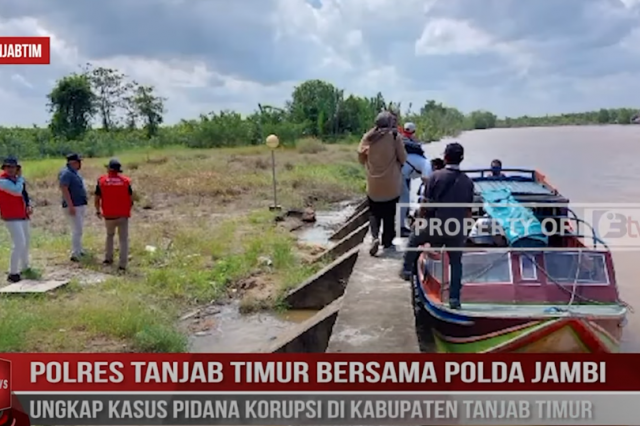 POLRES TANJAB TIMUR BERSAMA POLDA JAMBI UNGKAP KASUS PIDANA KORUPSI DI KABUPATEN TANJAB TIMUR