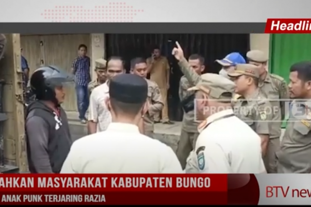 MERESAHKAN MASYARAKAT KABUPATEN BUNGO, SEJUMLAH ANAK PUNK TERJARING RAZIA