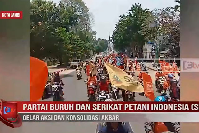 PARTAI BURUH DAN SERIKAT PETANI INDONESIA SPI GELAR AKSI DAN KONSOLIDASI AKBAR