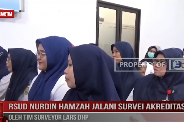 RSUD NURDIN HAMZAH JALANI SURVEI AKREDITASI OLEH TIM SURVEYOR LARS DHP