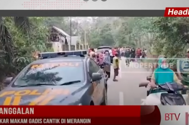 ADA KEJANGGALAN, POLISI BONGKAR MAKAM GADIS CANTIK DI MERANGIN