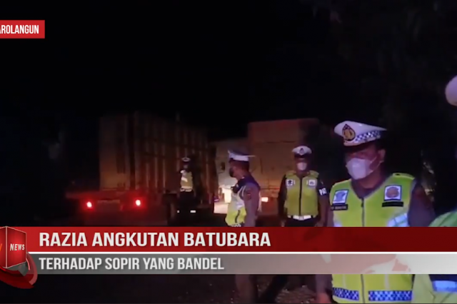 RAZIA ANGKUTAN BATUBARA TERHADAP SOPIR YANG BANDEL