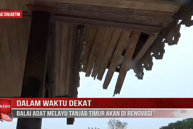 DALAM WAKTU DEKAT, BALAI ADAT MELAYU TANJAB TIMUR AKAN DI RENOVASI