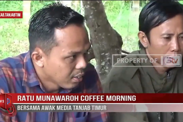 RATU MUNAWAROH COFFEE MORNING BERSAMA AWAK MEDIA TANJAB TIMUR