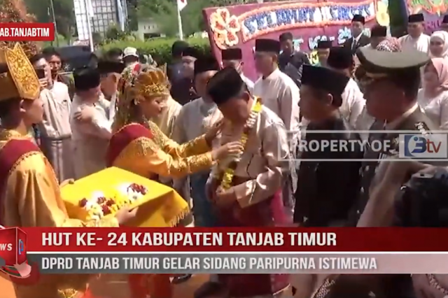 HUT KE 24 KABUPATEN TANJAB TIMUR,DPRD TANJAB TIMUR GELAR SIDANG PARIPURNA ISTIMEWA