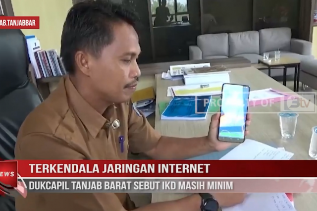 TERKENDALA JARINGAN INTERNET,DUKCAPIL TANJAB BARAT SEBUT IKD MASIH MINIM