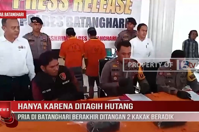 HANYA KARENA DITAGIH HUTANG, PRIA DI BATANGHARI BERAKHIR DITANGAN 2 KAKAK BERADIK