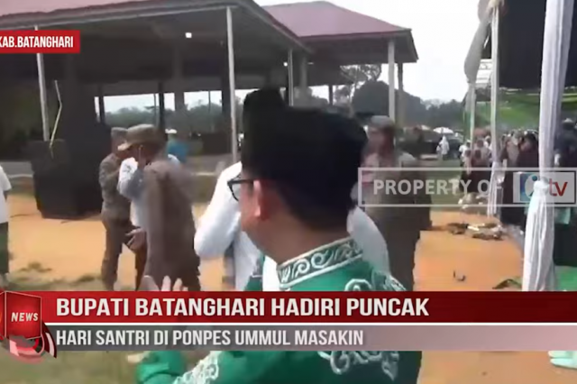 BUPATI BATANGHARI HADIRI PUNCAK HARI SANTRI DI PONPES UMMUL MASAKIN