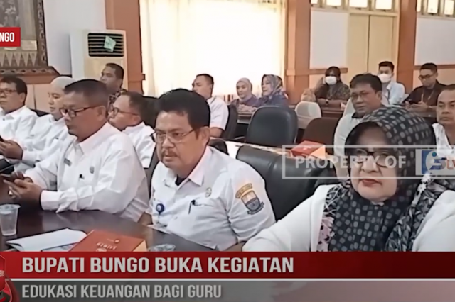 BUPATI BUNGO BUKA KEGIATAN EDUKASI KEUANGAN BAGI GURU