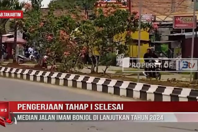 PENGERJAAN TAHAP I SELESAI, MEDIAN JALAN IMAM BONJOL DI LANJUTKAN TAHUN 2024