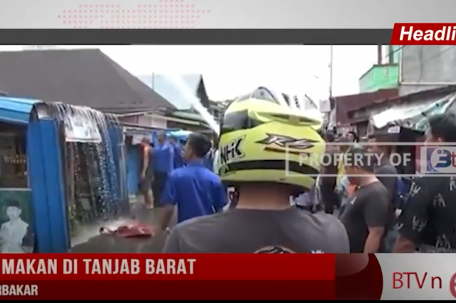 RUMAH MAKAN DI TANJAB BARAT NYARIS TERBAKAR