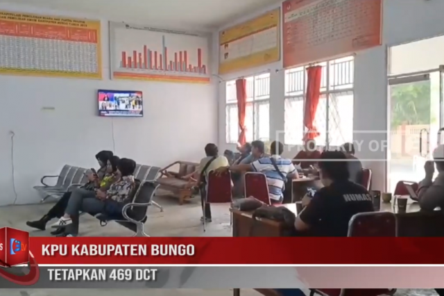 KPU KABUPATEN BUNGO TETAPKAN 469 DCT