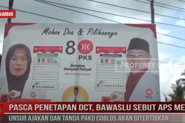 PASCA PENETAPAN DCT , BAWASLU SEBUT APS MEMENUHI UNSUR AJAKAN DAN TANDA PAKU COBLOS AKAN DITERTI