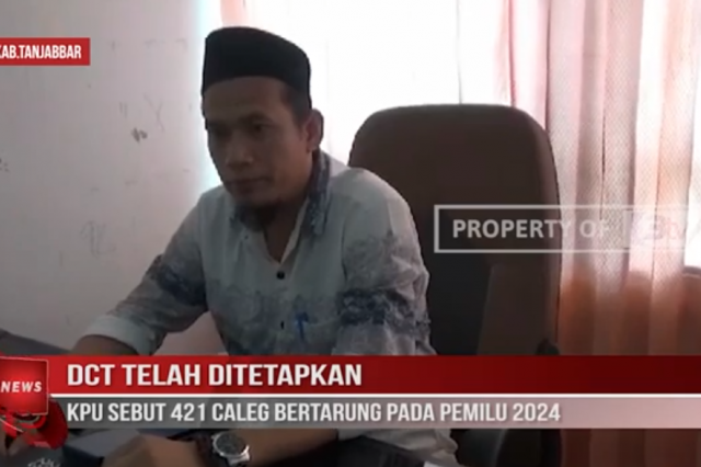 DCT TELAH DITETAPKAN KPU SEBUT 421 CALEG BERTARUNG PADA PEMILU 2024