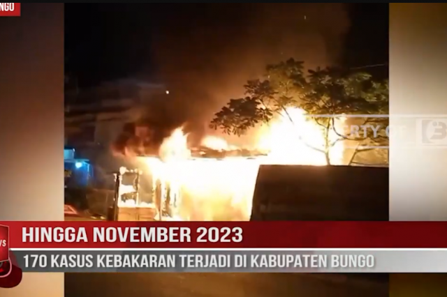 HINGGA NOVEMBER 2023, 170 KASUS KEBAKARAN TERJADI DI KABUPATEN BUNGO