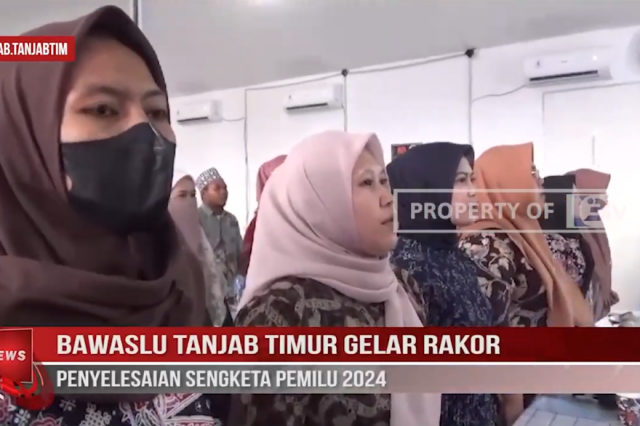 BAWASLU TANJAB TIMUR GELAR RAKOR PENYELESAIAN SENGKETA PEMILU 2024