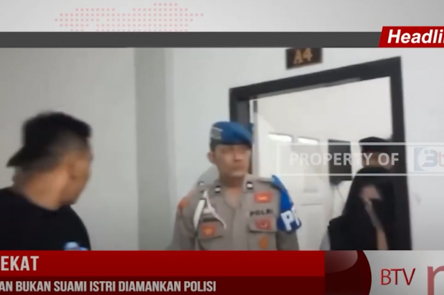 RAZIA PEKAT, 10 PASANGAN BUKAN SUAMI ISTRI DIAMANKAN POLISI