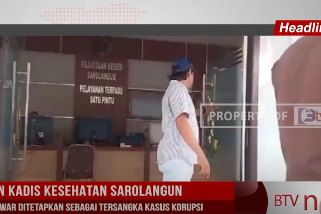 MANTAN KADIS KESEHATAN SAROLANGUN IRWAN MIZWAR DITETAPKAN SEBAGAI TERSANGKA KASUS KORUPSI