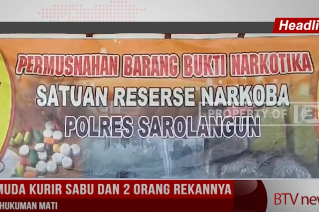 JANDA MUDA KURIR SABU DAN 2 ORANG REKANNYA TERANCAM HUKUMAN MATI