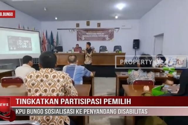 KPU BUNGO SOSIALISASI KE PENYANDANG DISABILITAS, KPU BUNGO SOSIALISASI KE PENYANDANG DISABILITAS